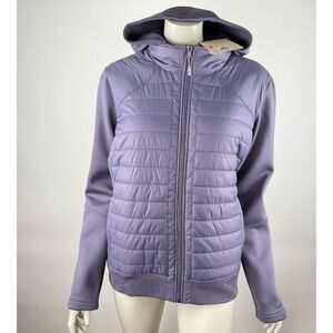 Calia Moto Hybrid Jacket Women XL NWT $140 Primaloft Collection Full‎ Zip Purple